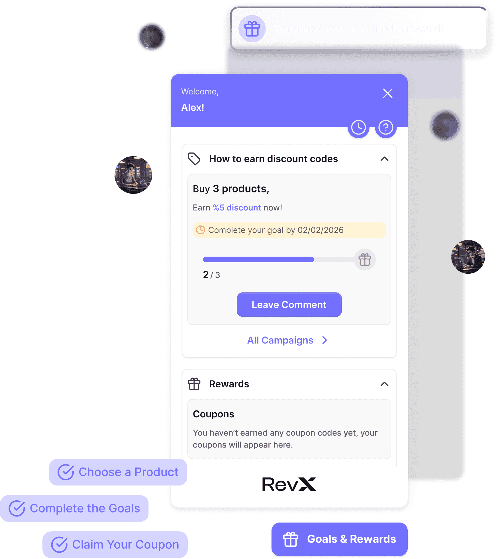 RevX Loyalty Gamification Desktop